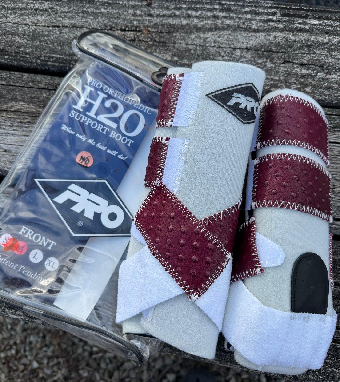 Medium Front CLOSEOUT Pro Orthopedic H20 Leather Strap Sport Boots