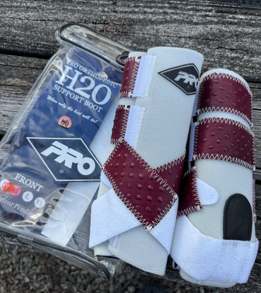 Medium Front CLOSEOUT Pro Orthopedic H20 Leather Strap Sport Boots