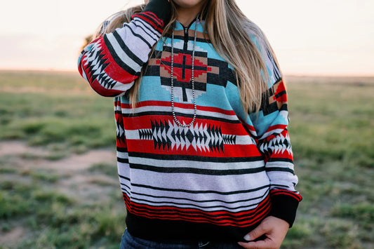 THE CARSON Western Knit Half Zip