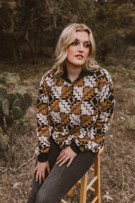 JOSEY WALES Western Knit Half Zip