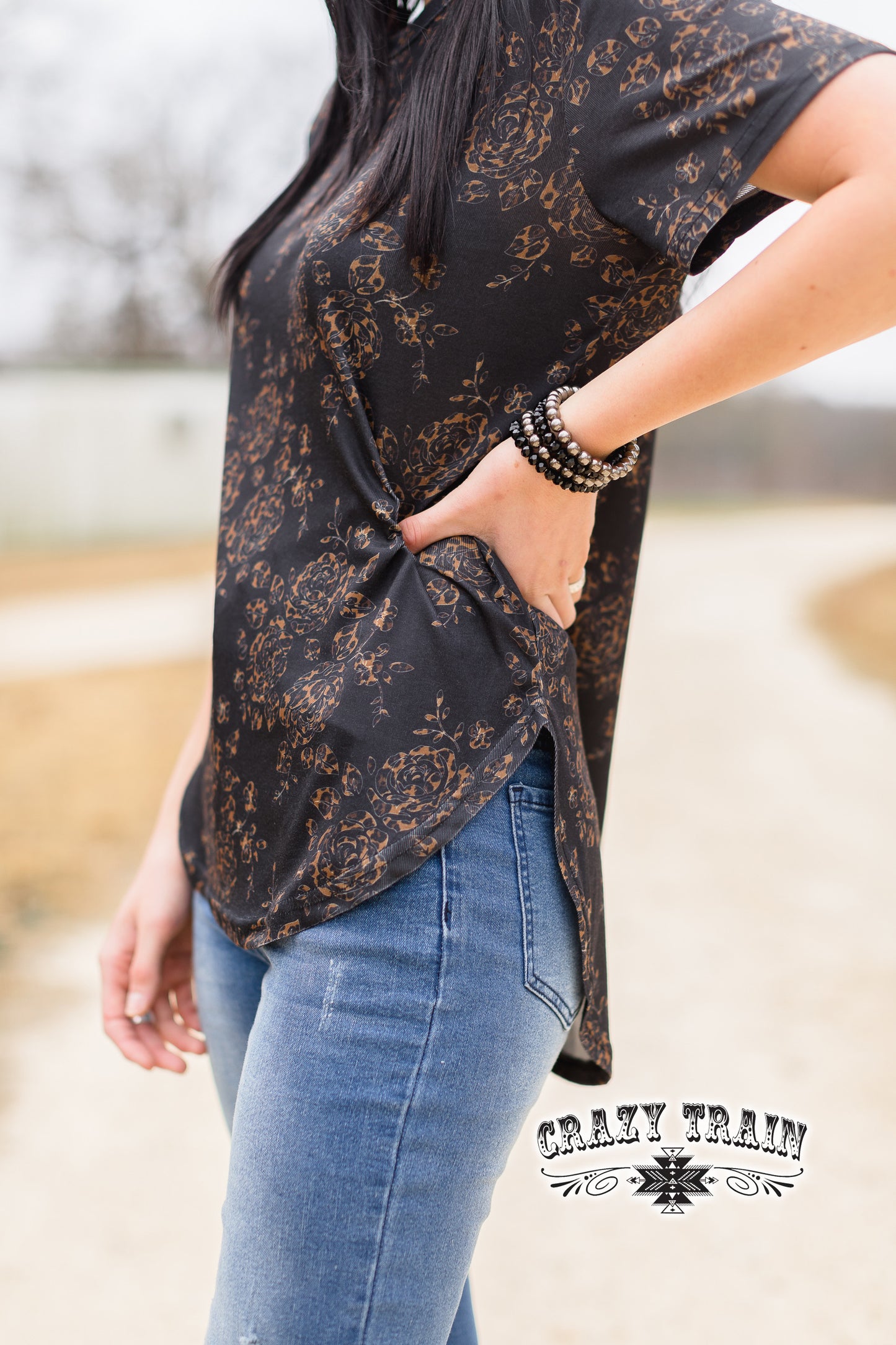 Small & Medium Bloom Basically Cheetah Tee