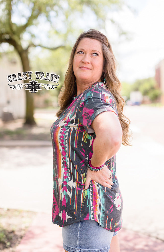 Small Whoa Wowzer Aztec Tee