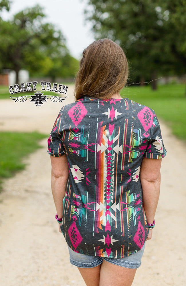 Small Whoa Wowzer Aztec Tee