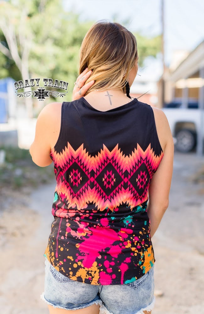 Medium Wanky Wild Splatter Tank