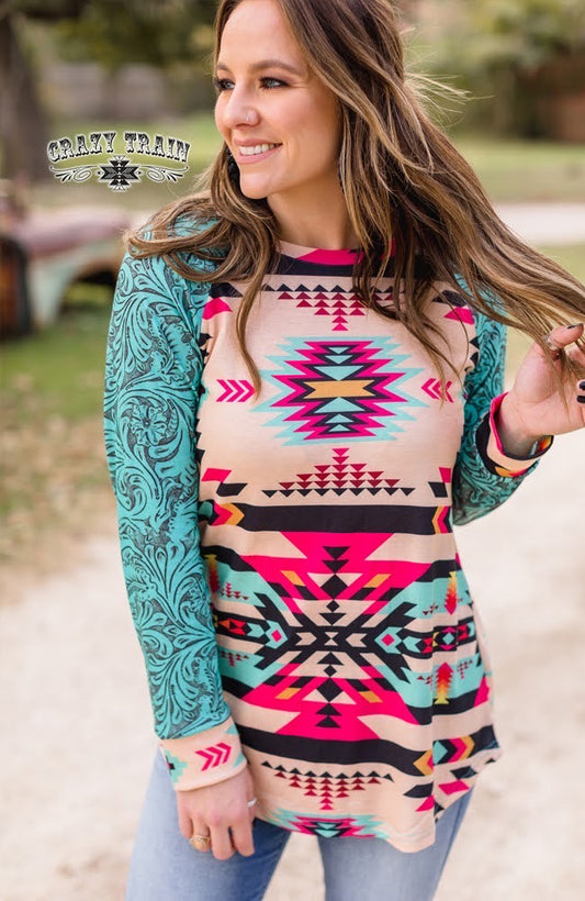 Small & Medium Neon Nation Long Sleeve Top