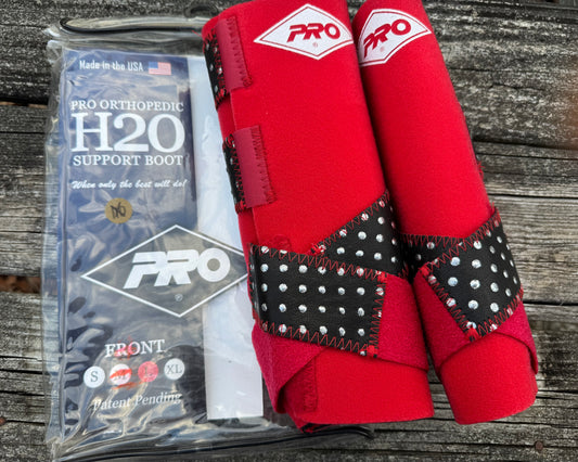 Large Front CLOSEOUT Pro Orthopedic H20 Leather Strap Sport Boots