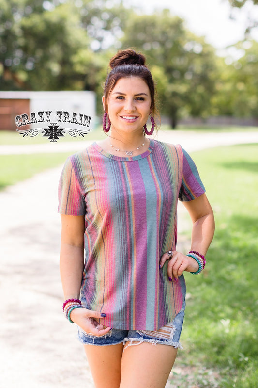 Small & Medium Pastel Serape Tee