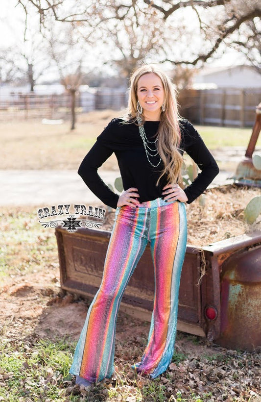 Medium Serape Sequin Pants