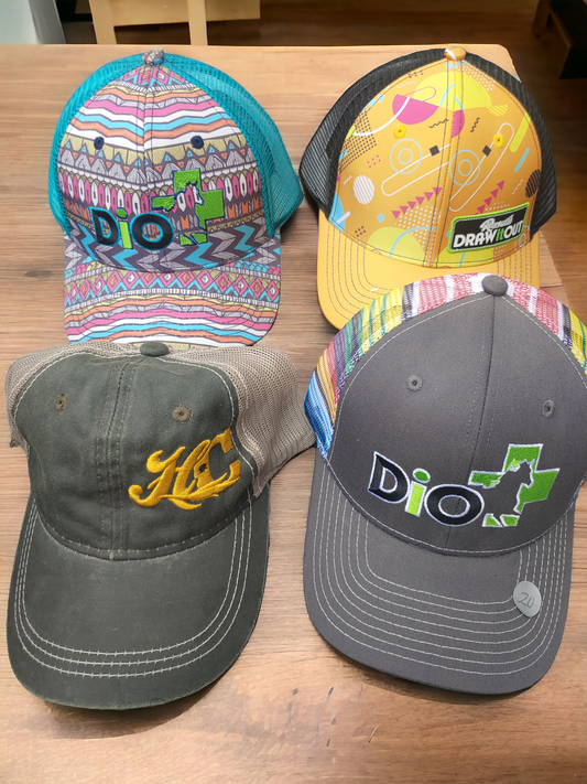 Draw It Out & Hay Chix Caps