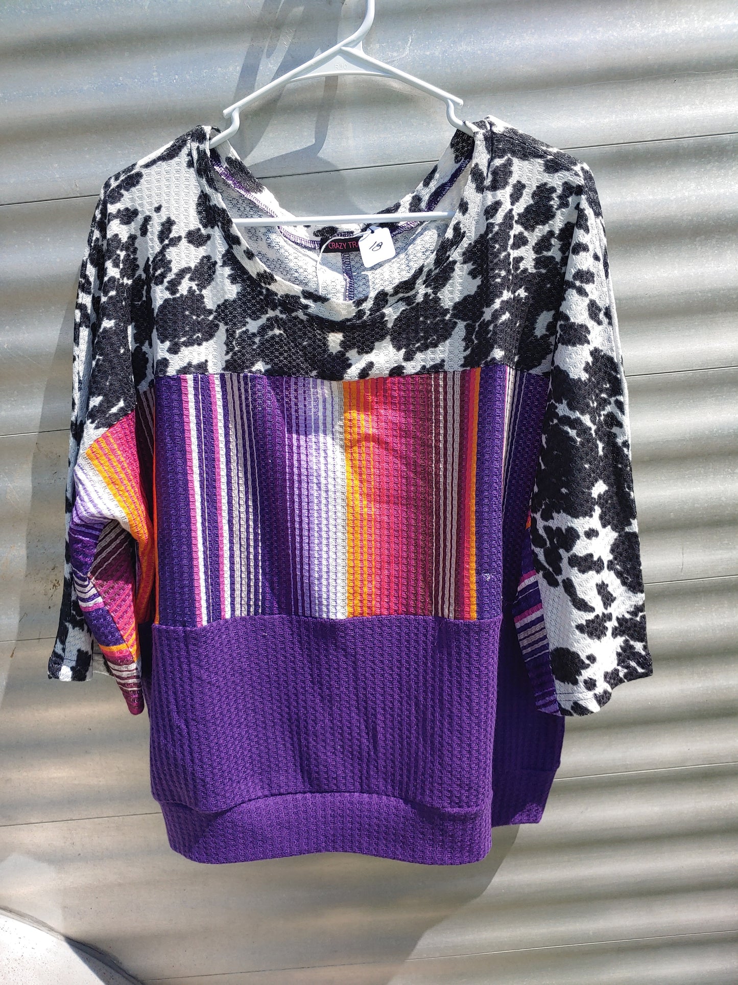 Medium & Large Plum Punchy Pullover